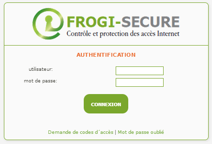 Authentification Portail Utilisateur Mire Login Frogi Secure