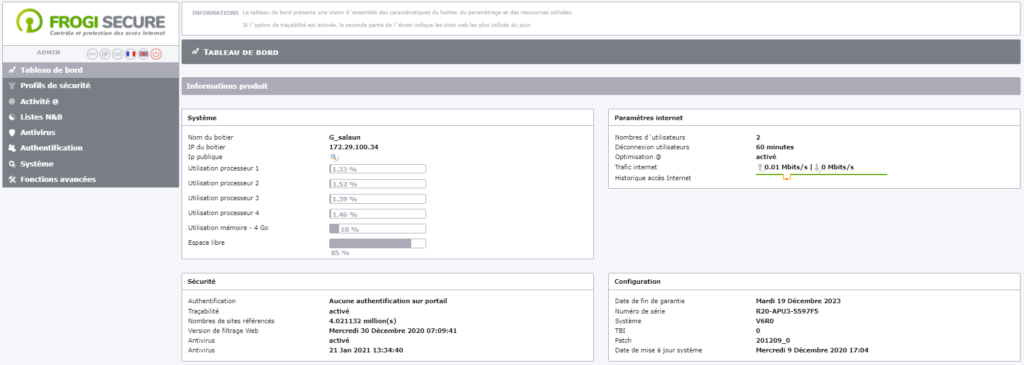 Screen Tableau De Bord